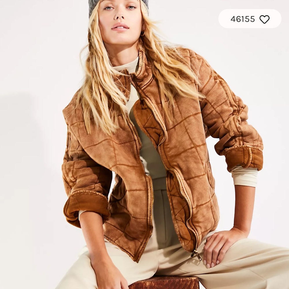 FREE PEOPLE DOLMAN QUILTED JACKET SIZE SMALL NEVER WORN
